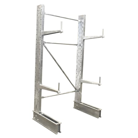 Vestil Gray Galvanized Cantilever Single Side Set 24" Arms 8ft Height SU-C-8-24-G-SET